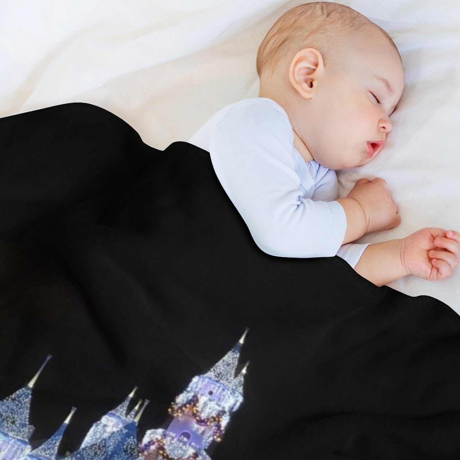 Christmas Castle - Photograph  - Christmas Throw Blanket review and price
