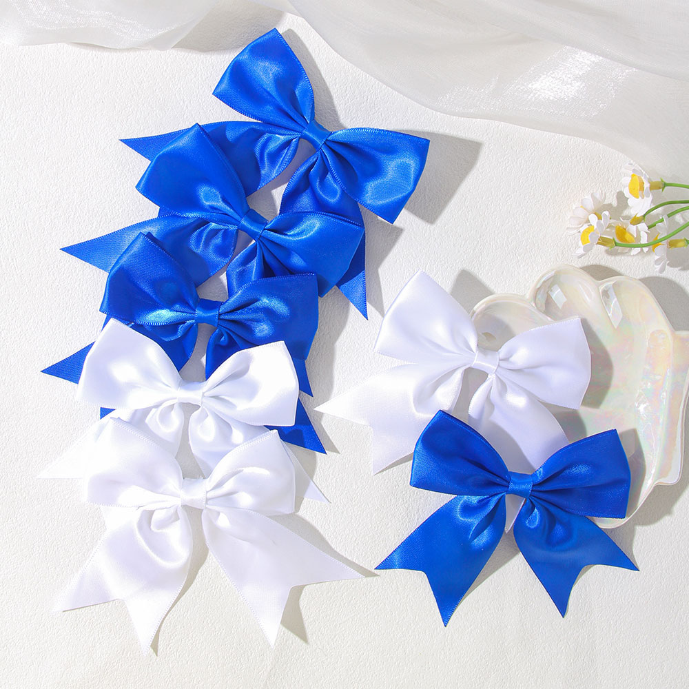2/4/6PCS Blue White Ribbon Bow - Ribbon Bow Gift review and price
