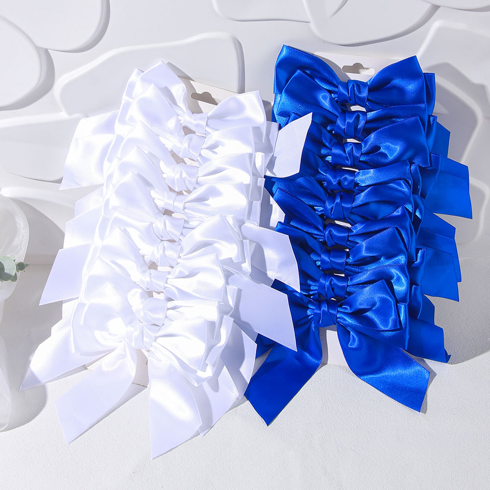 2/4/6PCS Blue White Ribbon Bow - Ribbon Bow Gift review and price