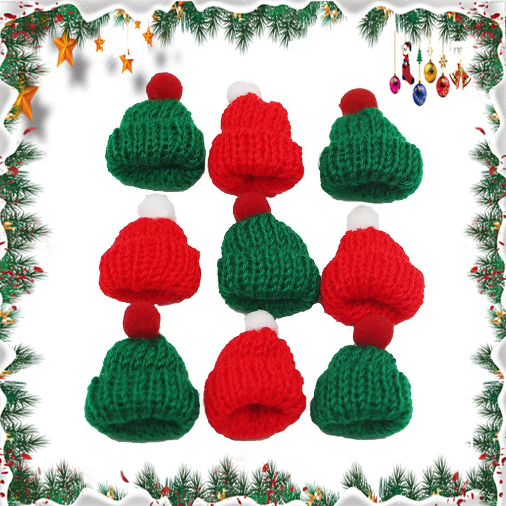 10Pcs 3.5x5cm Mini Christmas K - Santa Hat Plush review and price