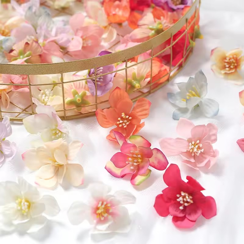50Pcs 5cm Artificial Rose Flow - Christmas Wreath Fake review and price