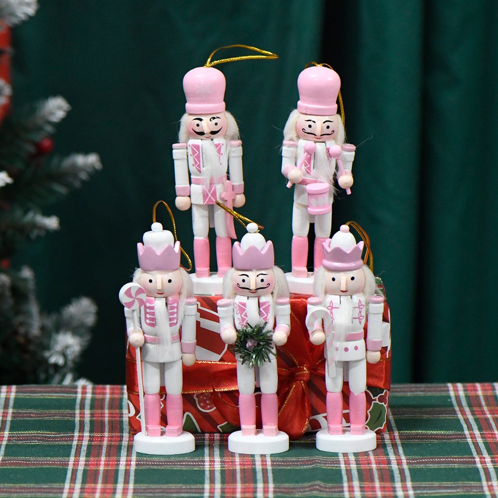 5PCS Macarone Powder Christmas - Nutcracker Figurine review and price