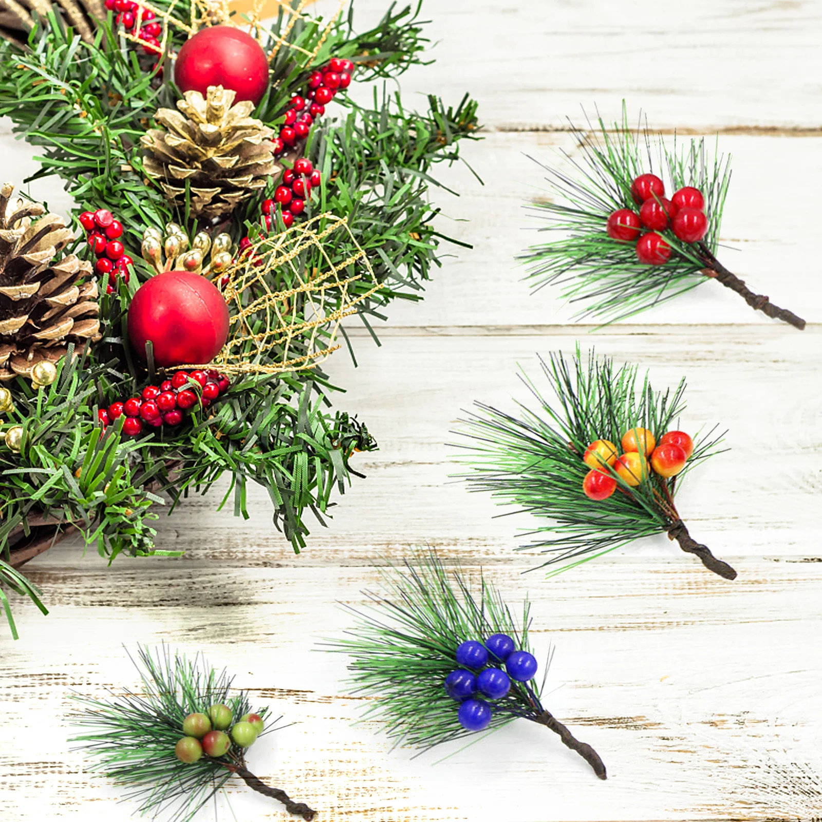 12pcs Handmade DIY Mini Needle - Christmas Wreath Fake review and price