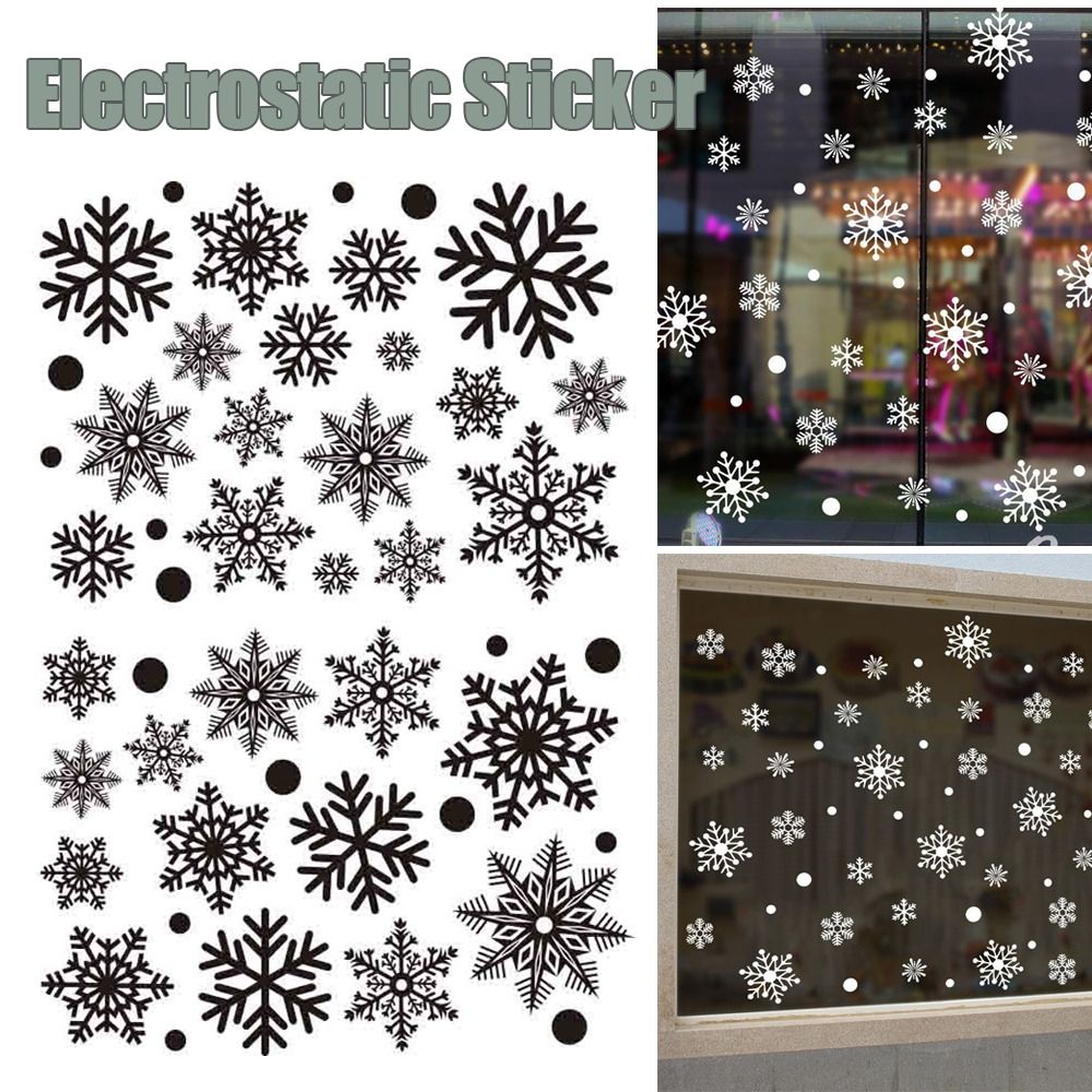 30pcs PVC Christmas Snowflakes - Snowflake Window Decal review and price