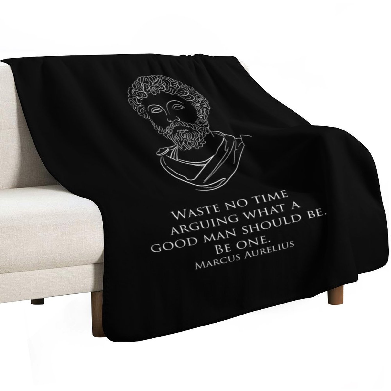 Marcus Aurelius - Waste no tim - Christmas Throw Blanket review and price