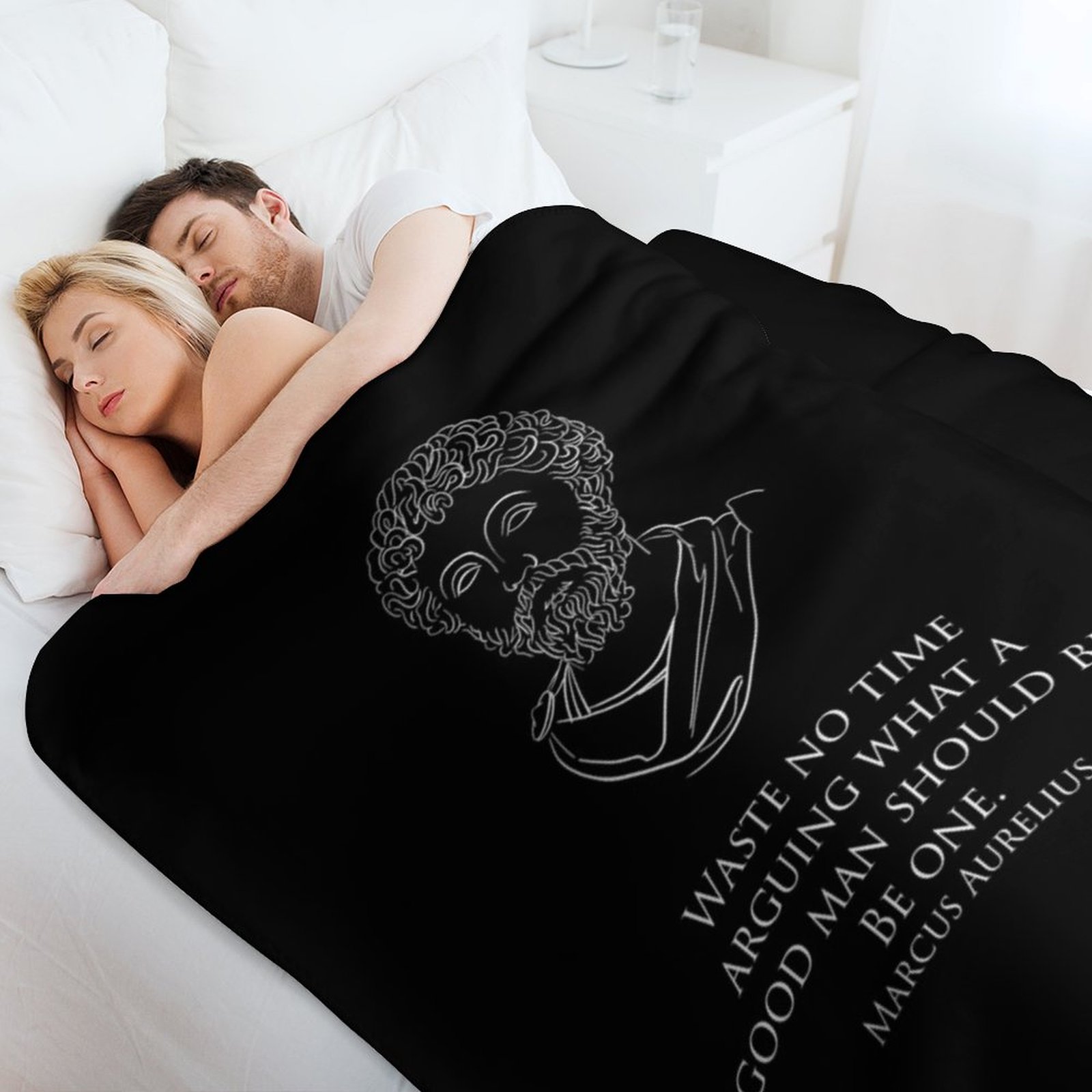 Marcus Aurelius - Waste no tim - Christmas Throw Blanket review and price