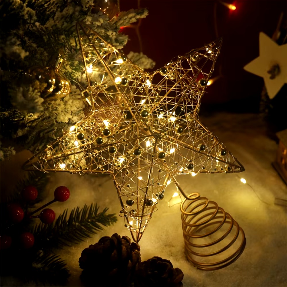 Gold/Silver LED Christmas Tree - Star Tree Topper review and price