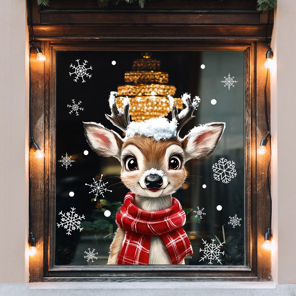 1pc Christmas Scarf Snowflake  - Snowflake Window Decal review and price