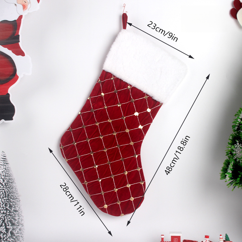 Christmas Stocking Soft Faux F - Christmas Stocking Hanging review and price