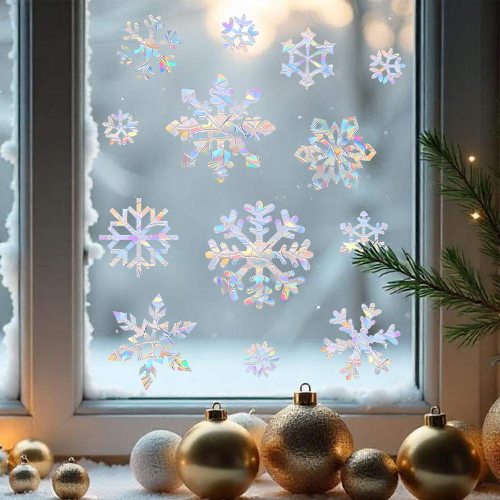 Snowflake Electrostatic Colorf - Snowflake Window Decal review and price