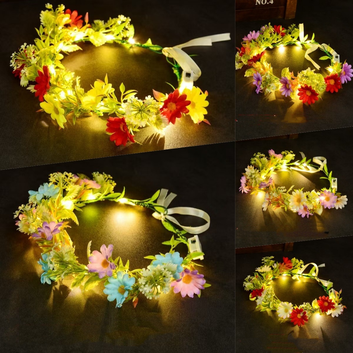 Luminous Floral Wreath LED Flo - Led Fairy String Lights review and price
