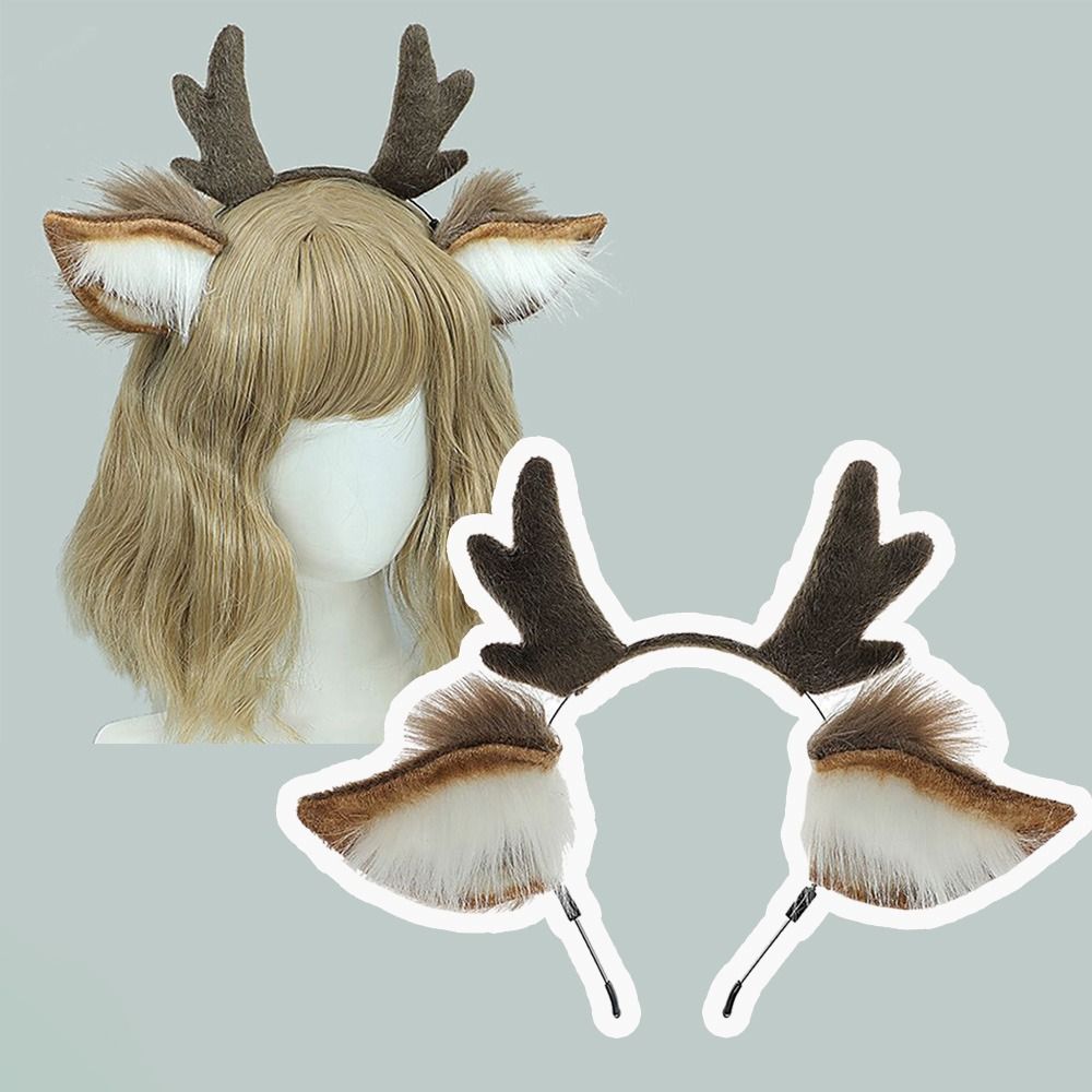 Deer Ears Reindeer Antler Head - Reindeer Antlers Headband review and price