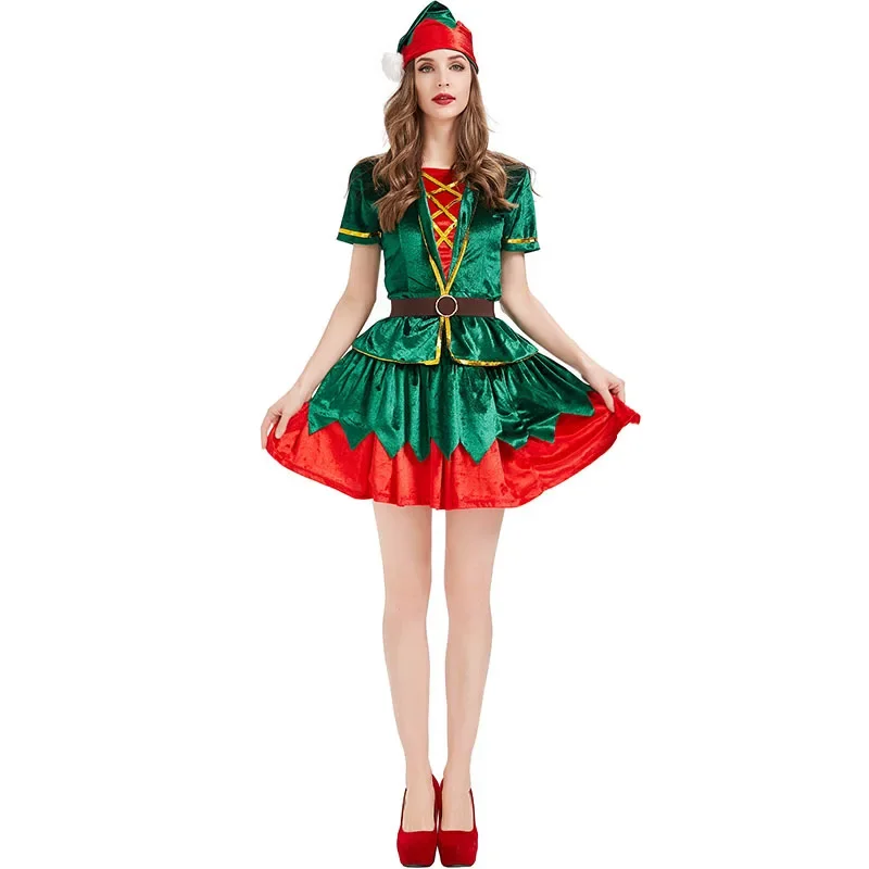 Women Christmas Green Elf Cost - Elf Costume Christmas review and price