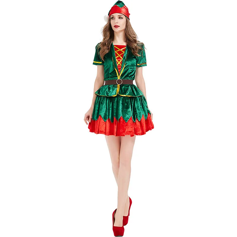 Women Christmas Green Elf Cost - Elf Costume Christmas review and price