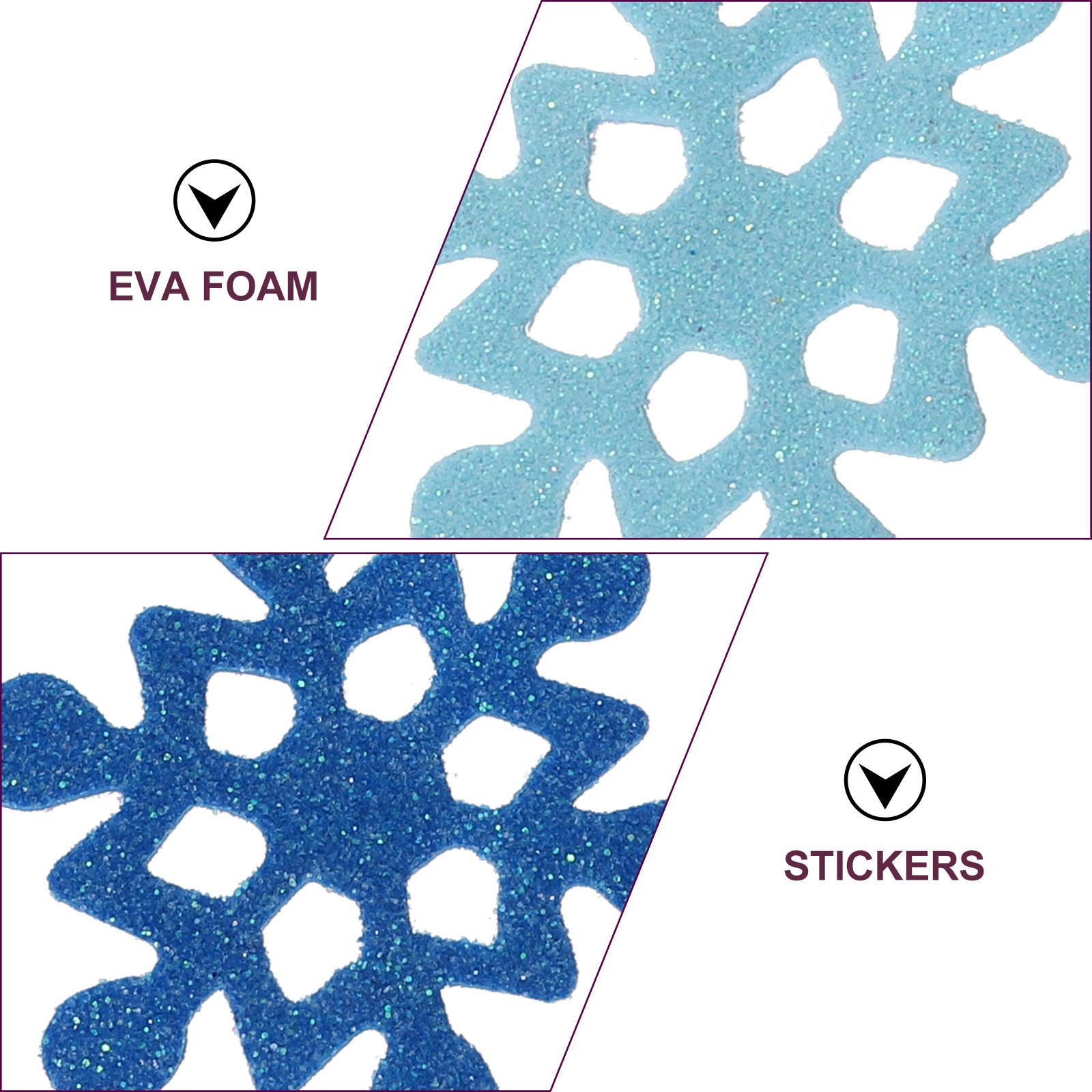 Snowflake Foam Stickers Glitte - Snowflake Window Decal review and price