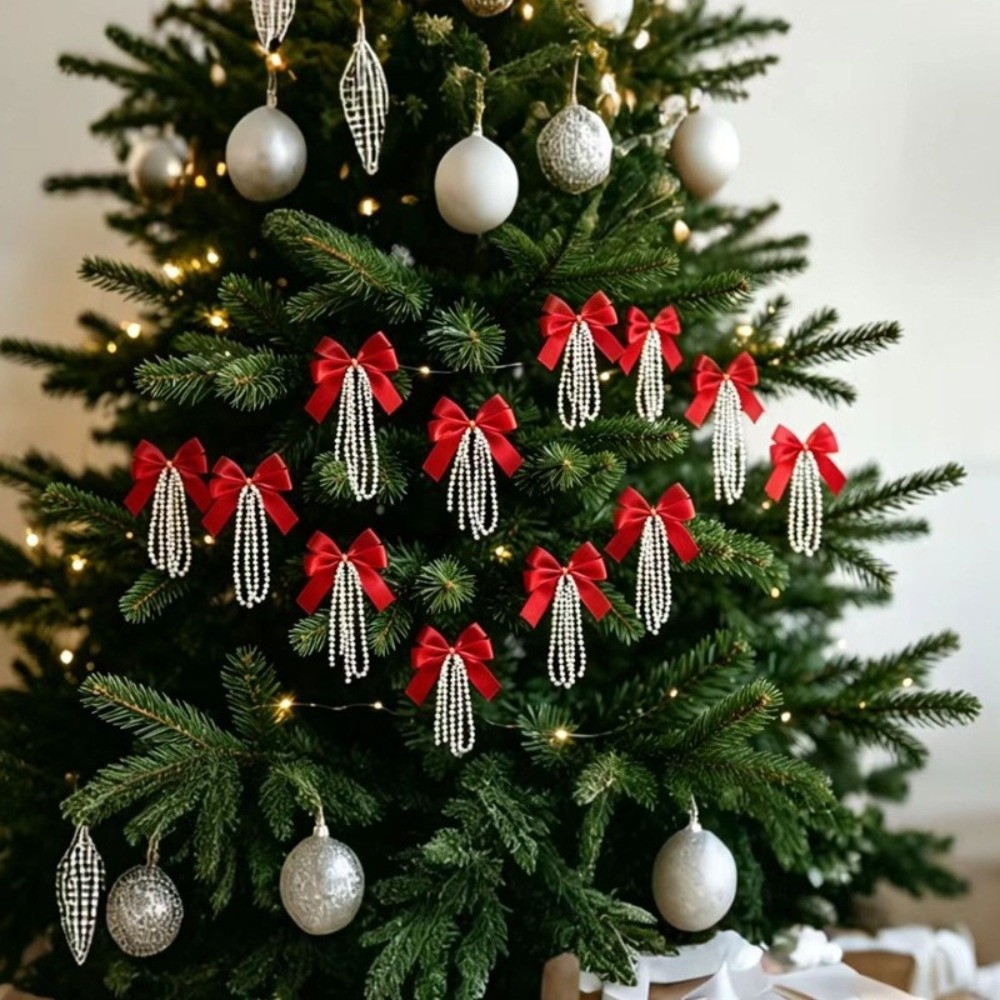 12pcs Set Christmas Tree Bows  - Gift Box Wrap Set review and price
