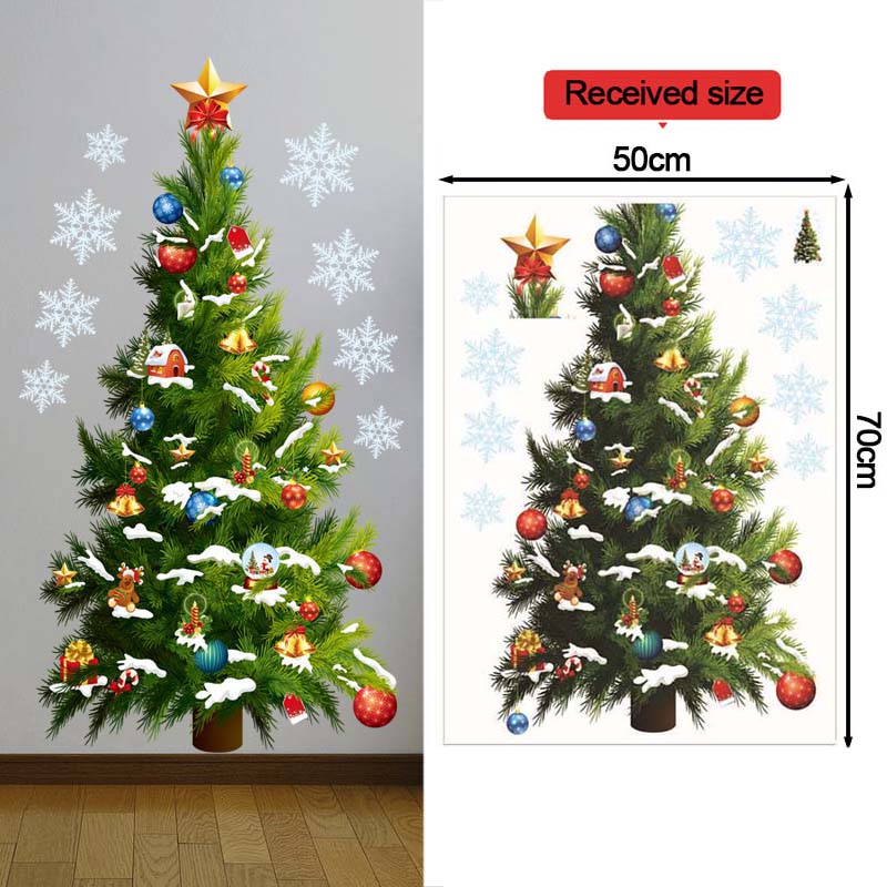 Christmas Tree Wall Stickers G - Snowflake Window Decal review and price