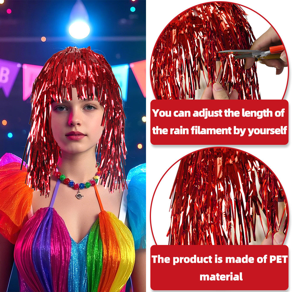 Cosplay Disco Wig Foil Tinsel  - Tinsel Garland Decoration review and price