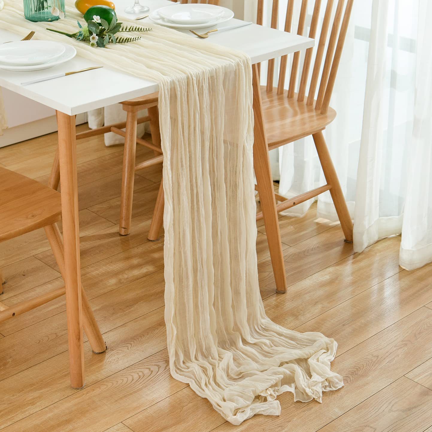 Wrinkle Gauze Table Runner Che - Christmas Table Runner review and price
