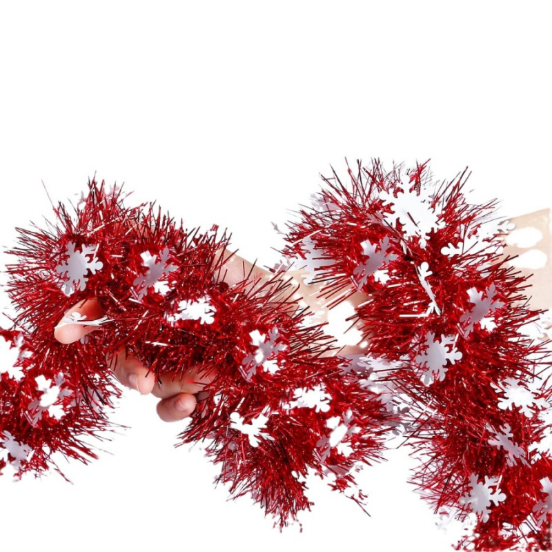1pc Christmas Tinsel Snowflake - Tinsel Garland Decoration review and price