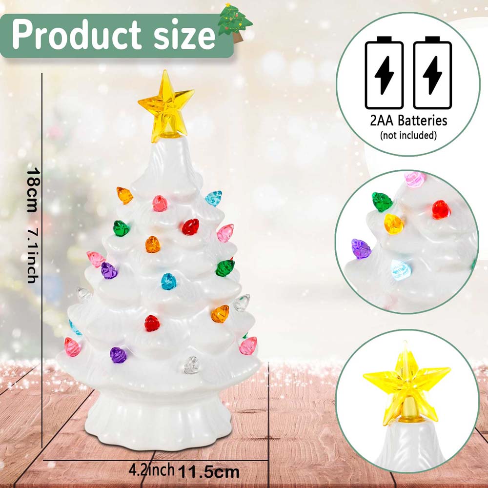 7 Inch Ceramic Christmas Villa - Star Tree Topper review and price