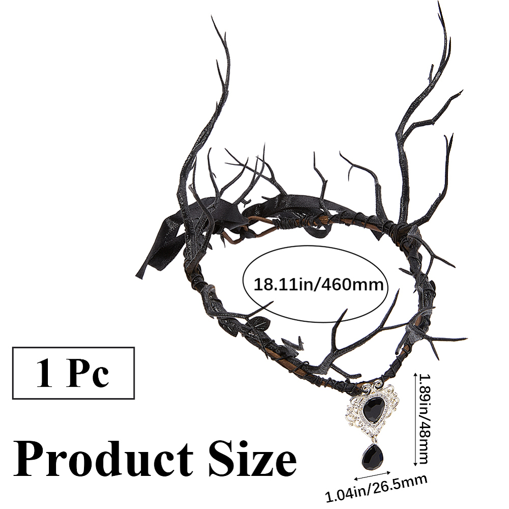 Black Fairy Headpiece Dark Rei - Reindeer Antlers Headband review and price