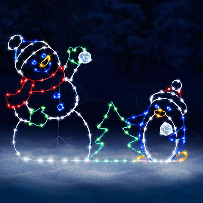 Animated LED Snowman Ornament  - Christmas Lights Outdoor review and price