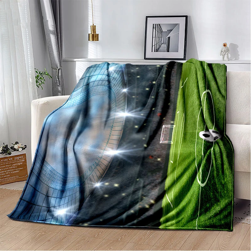 Soccer Ball Field Football Goa - Christmas Throw Blanket review and price