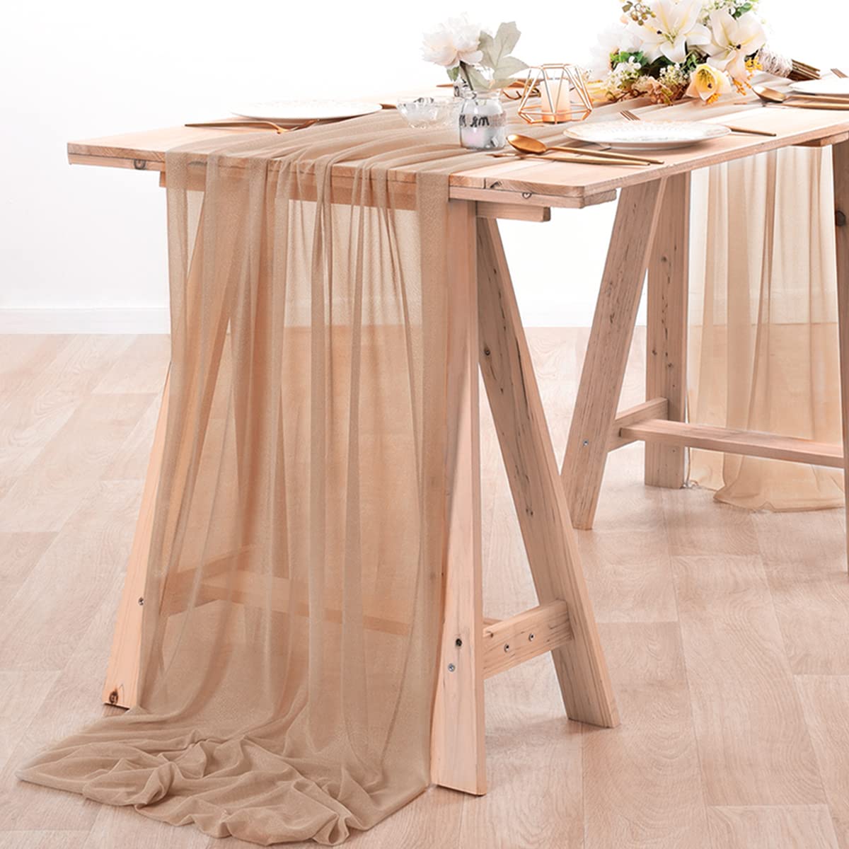 Chiffon Table Runner Nude Shee - Christmas Table Runner review and price