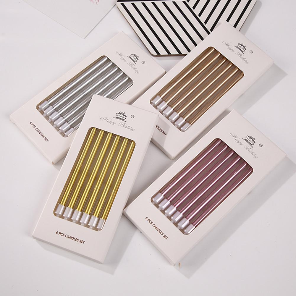 6/18pcs Metal Gold Silver Birt - Holiday Candle Set review and price