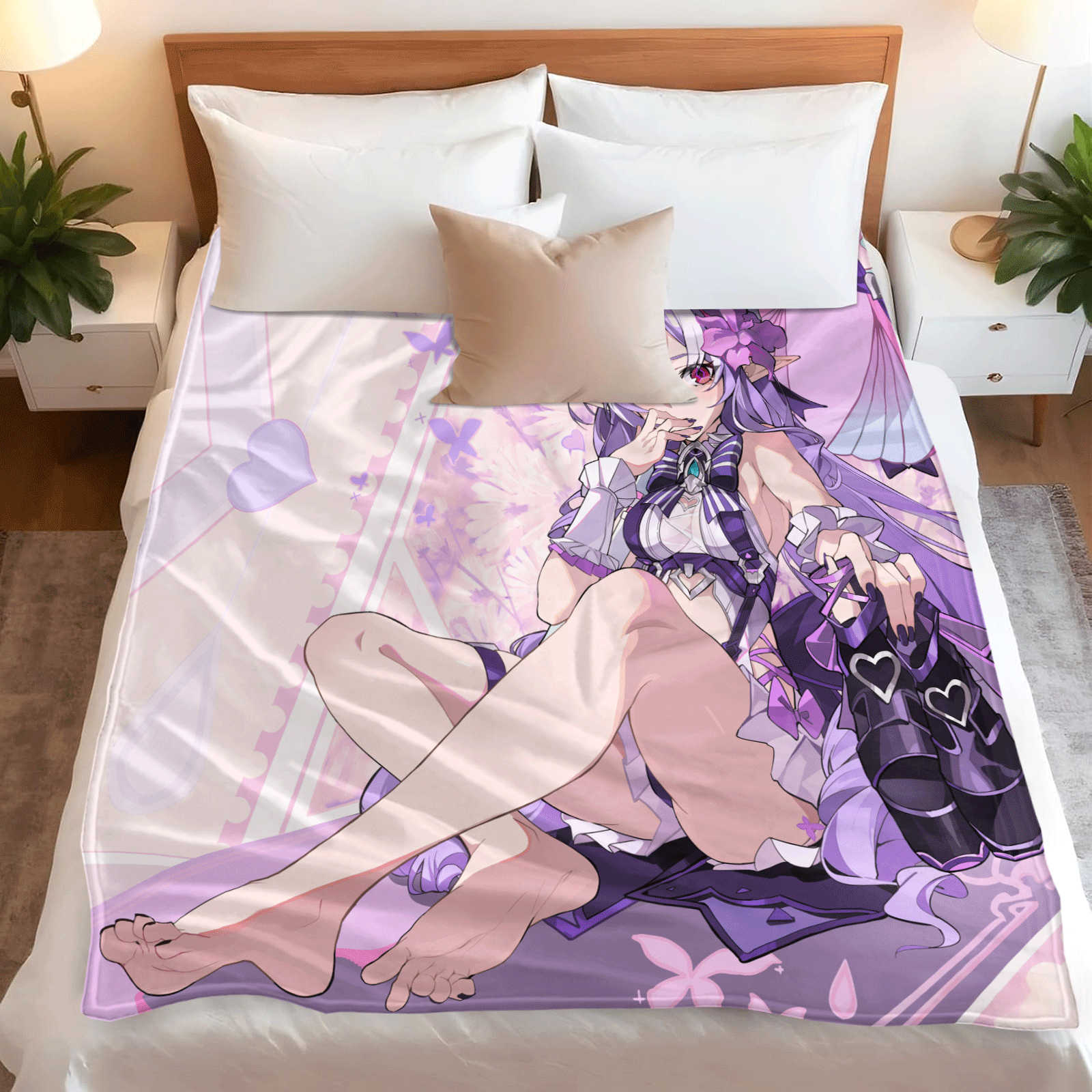 Cartoon Zenless Zone Zero  Fla - Christmas Throw Blanket review and price