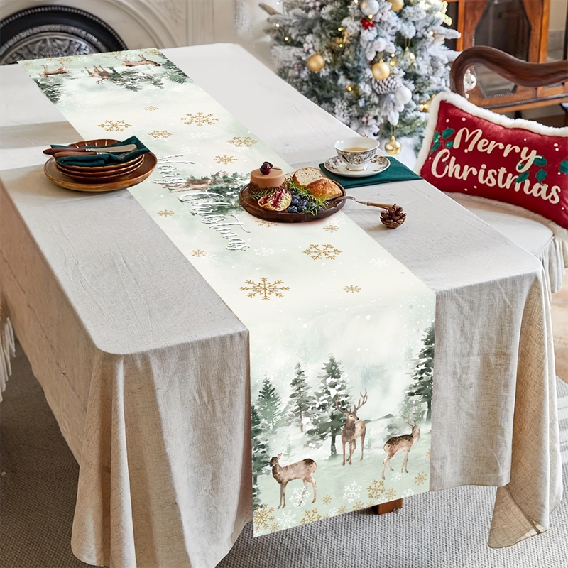 Christmas Table Runner Merry C - Christmas Table Runner review and price
