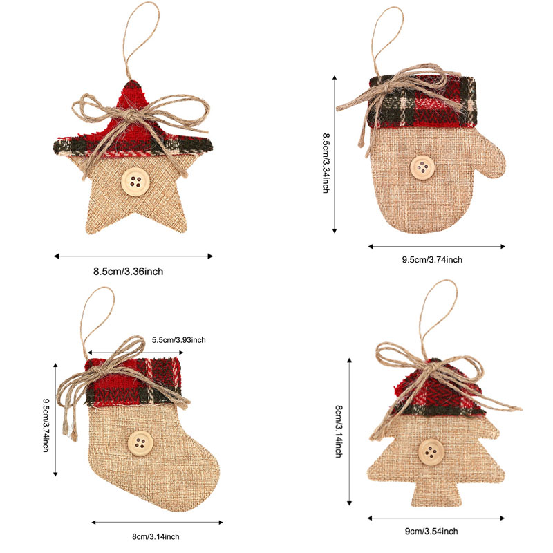 4Pcs Christmas Tree Decoration - Christmas Stocking Hanging review and price
