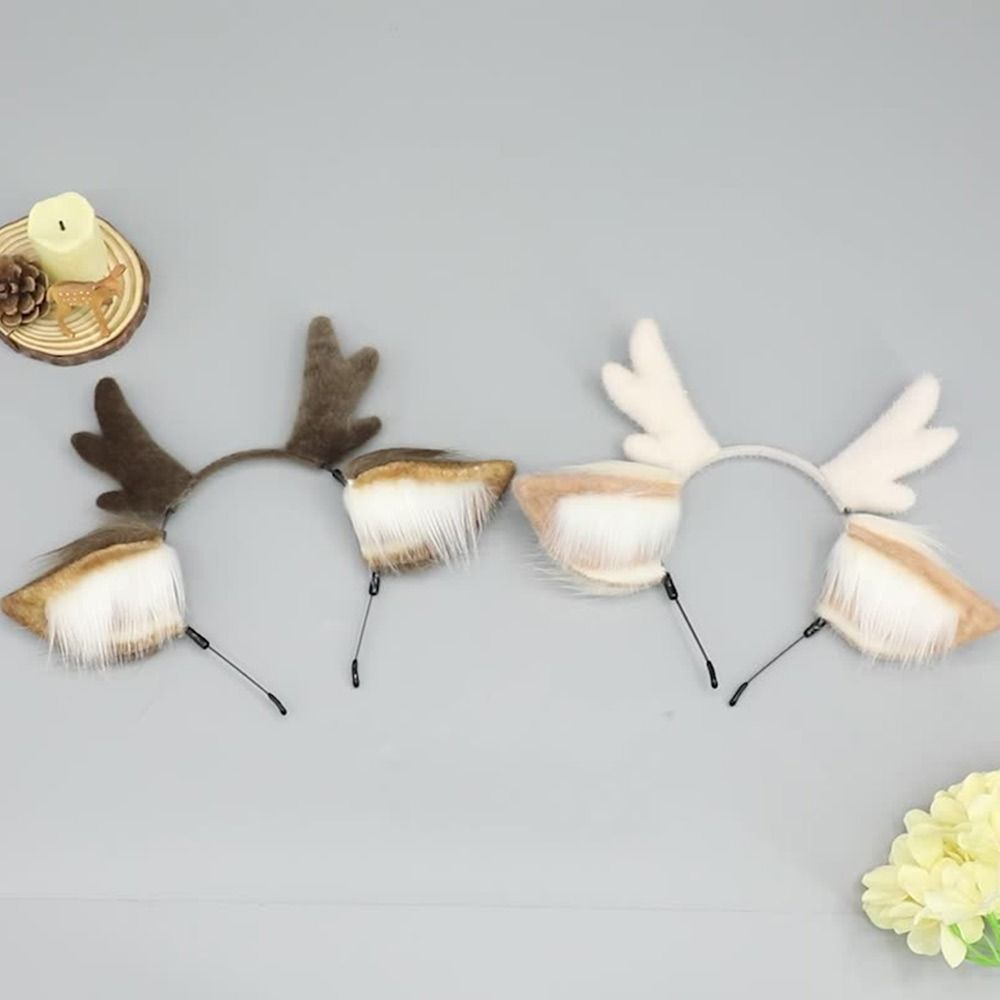 Deer Ears Reindeer Antler Head - Reindeer Antlers Headband review and price