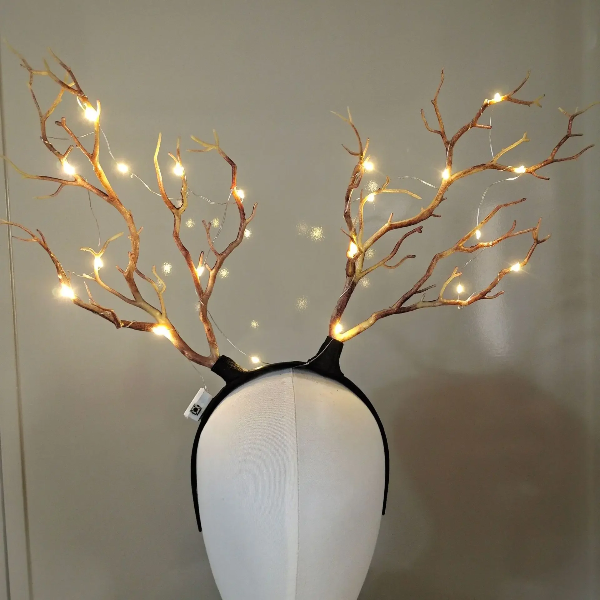 Women Girls Light Up Glowing R - Reindeer Antlers Headband review and price