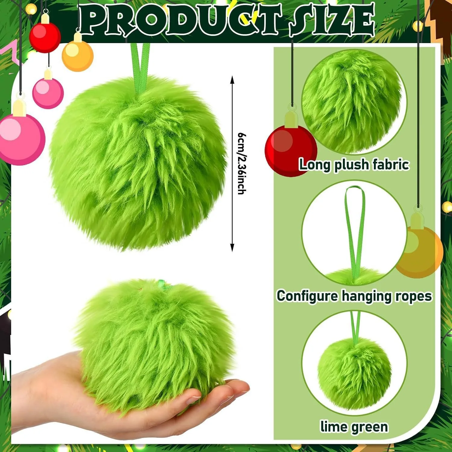 Christmas Green Long Plush Bal - Santa Hat Plush review and price