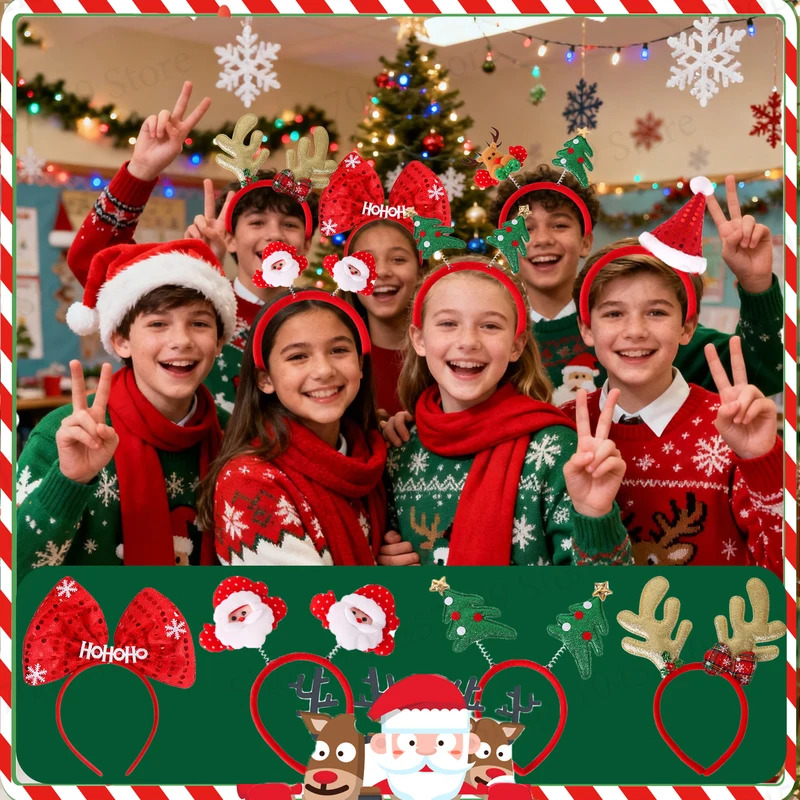 12-120Pcs Christmas Headband C - Reindeer Antlers Headband review and price