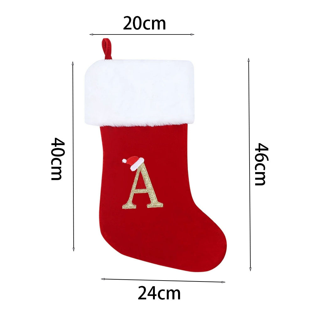 New Creative Alphabet Christma - Christmas Stocking Hanging review and price