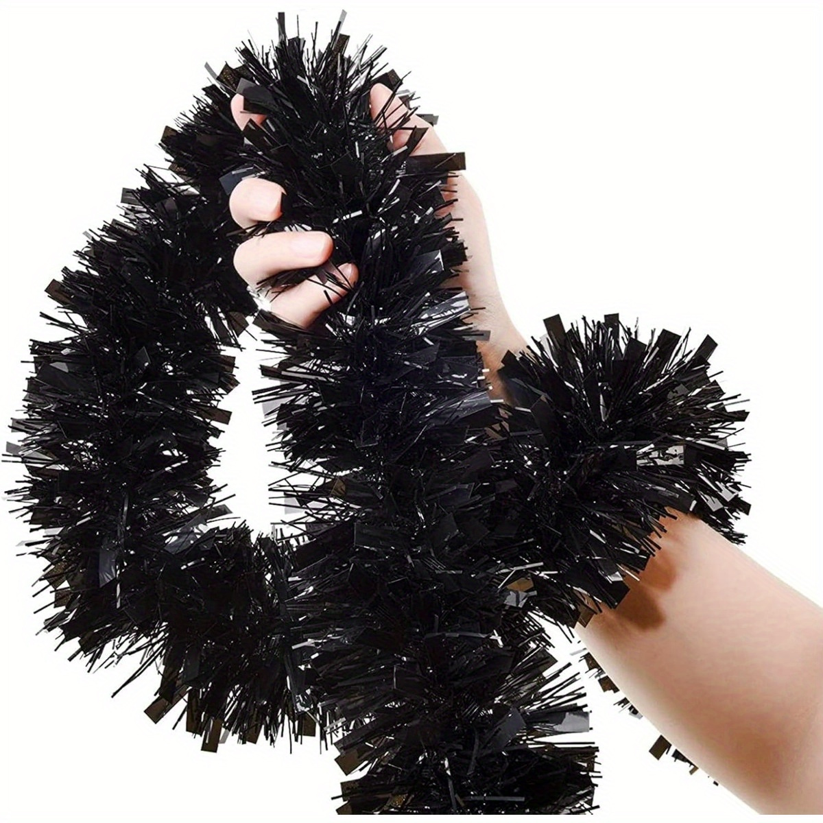 1pcs Black Tinsel Garland in M - Tinsel Garland Decoration review and price