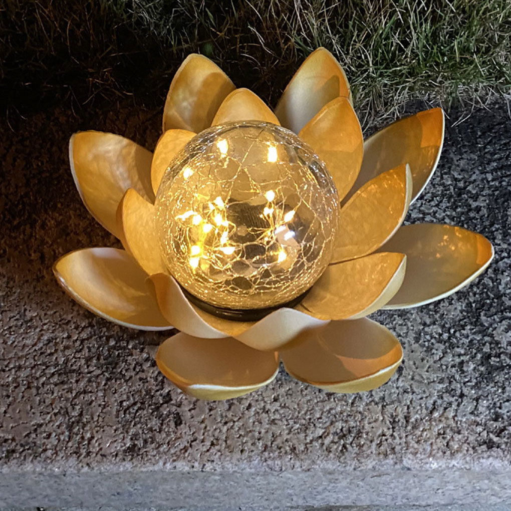 Lotus Shaped Garden Solar Ligh - Christmas Lights Outdoor review and price