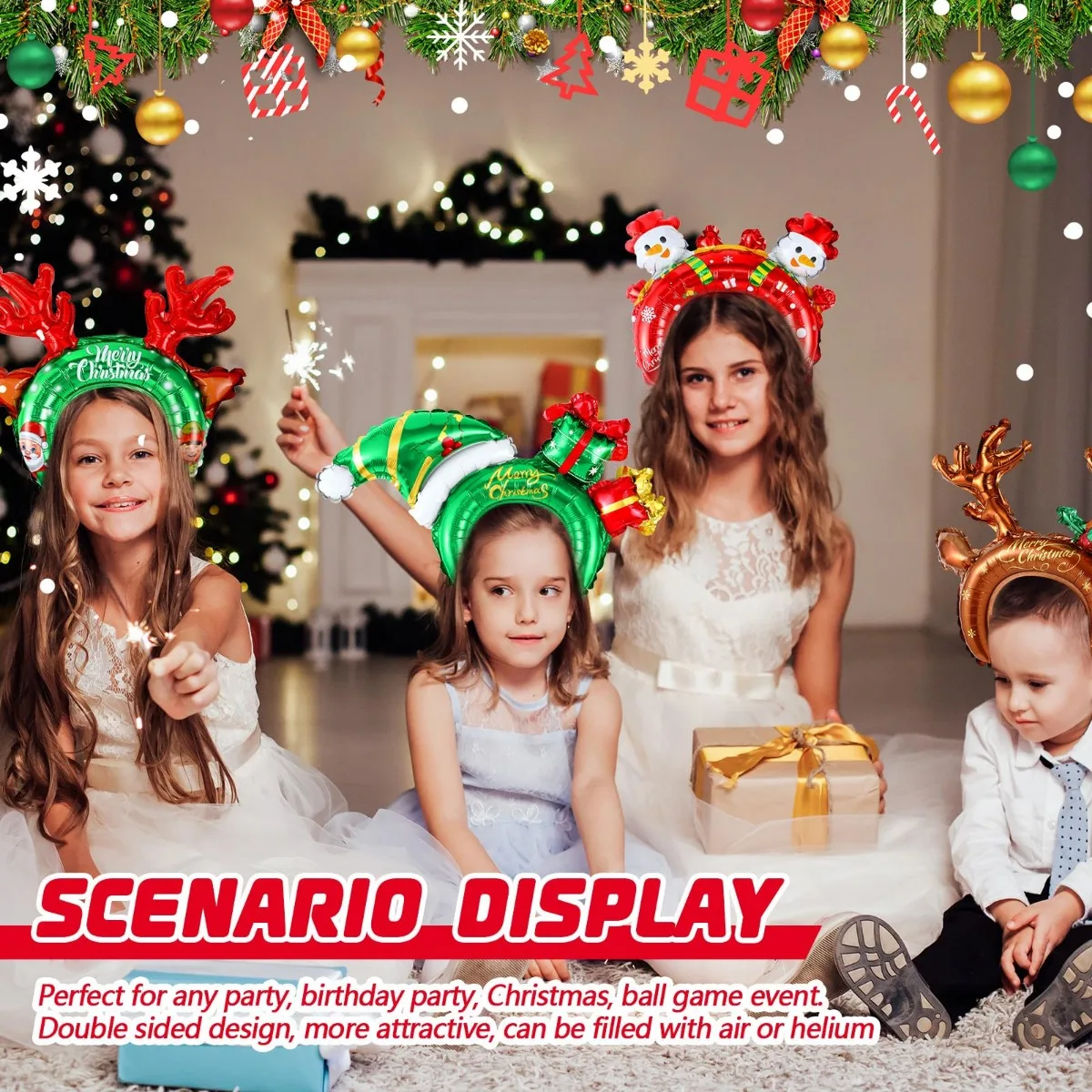 Christmas Inflatable Headbands - Reindeer Antlers Headband review and price