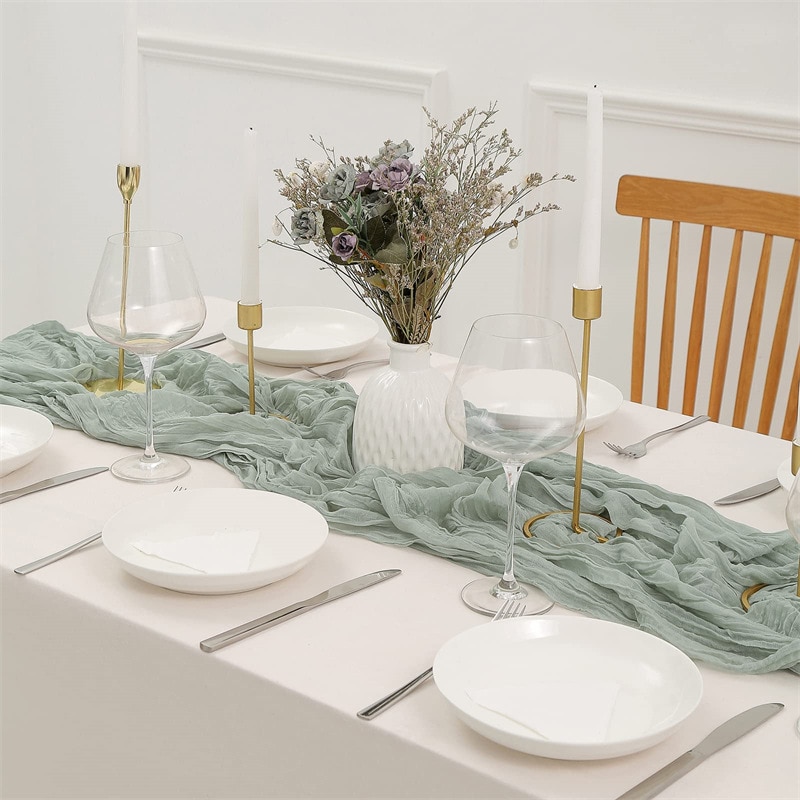 Semi-Sheer Gauze Wedding Party - Christmas Table Runner review and price