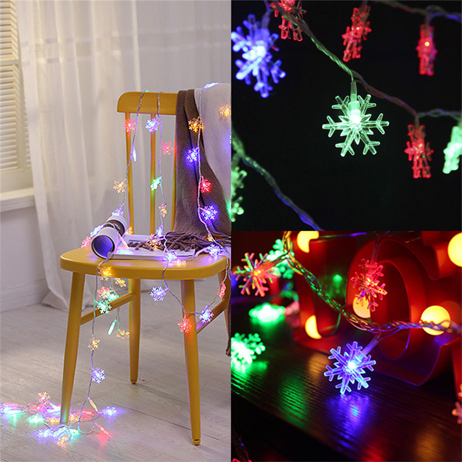 10/20/40 LED Snowflake String  - Led Fairy String Lights review and price
