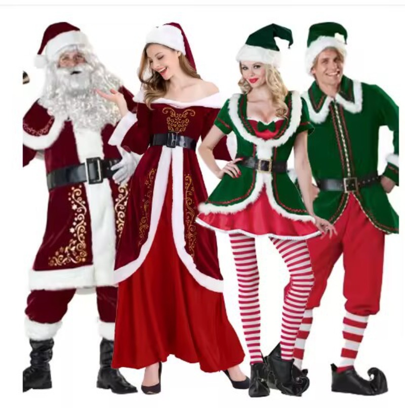 Santa Claus Costume Women Men  - Elf Costume Christmas review and price