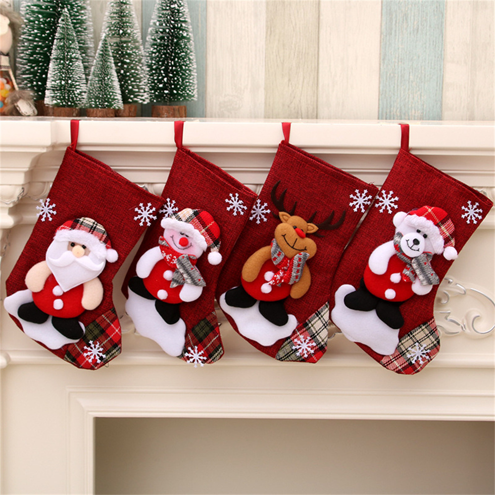 Linen Christmas Stockings Gift - Christmas Stocking Hanging review and price