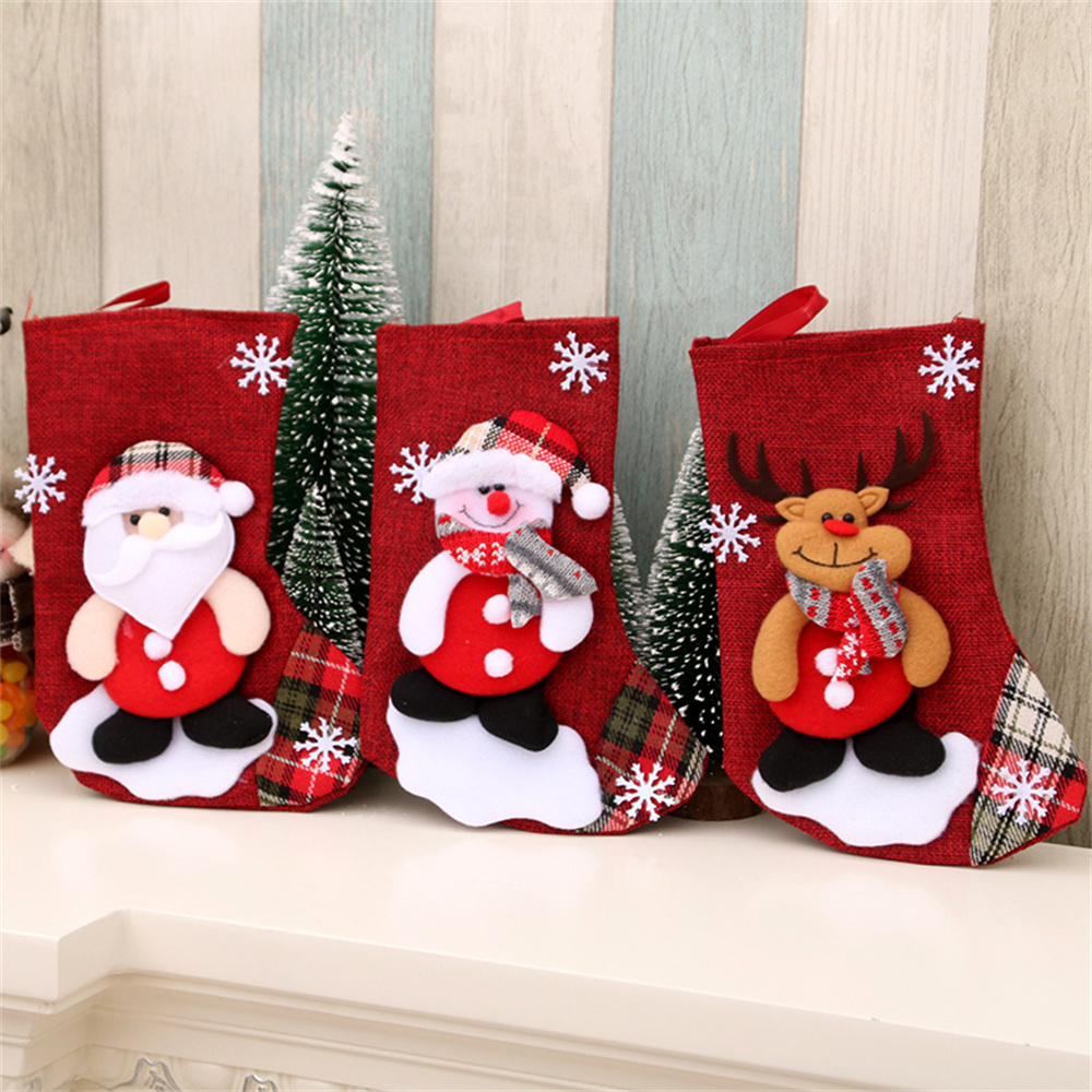Linen Christmas Stockings Gift - Christmas Stocking Hanging review and price