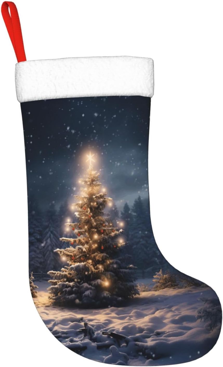 Christmas Tree Snow gift Stock - Christmas Stocking Hanging review and price