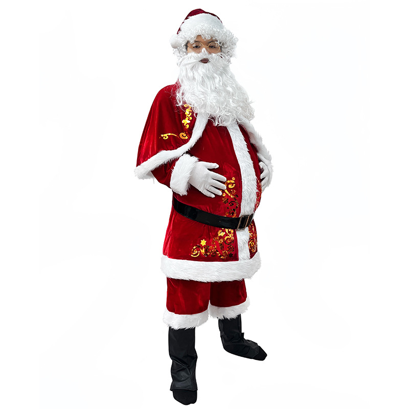 Santa Claus Costume Adult Men  - Elf Costume Christmas review and price