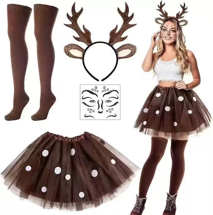 Reindeer Costume Set Antler He - Reindeer Antlers Headband review and price