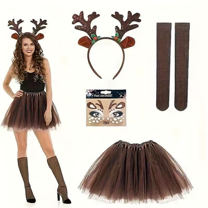 Reindeer Costume Set Antler He - Reindeer Antlers Headband review and price